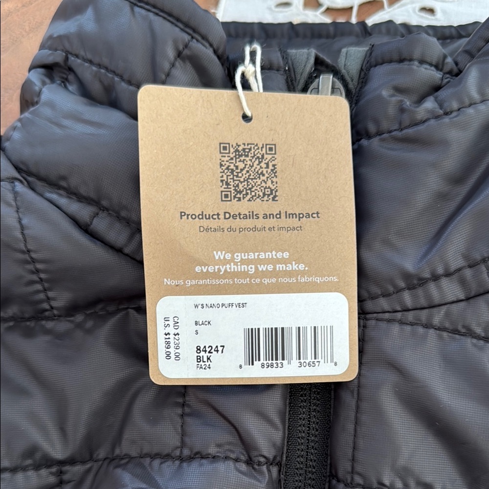Patagonia Black Quilted Vest - Picture 2 of 2